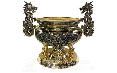 銅天公爐-新龍大獅腳